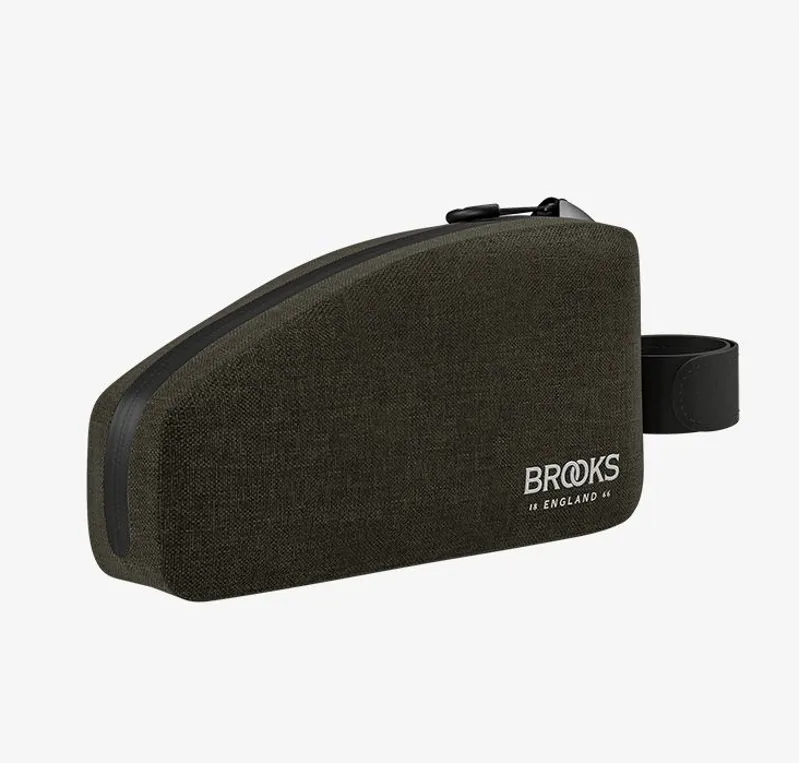 Brooks England 0.9-litre Scape Top Tube Bag in Mud Green